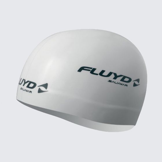 Silicone Swim Cap 3D White