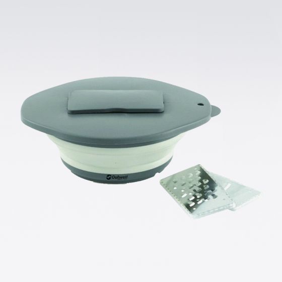 Collaps Bowl & Lid W/Grater Cr