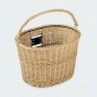 Wicker Bicycle Basket Peony
